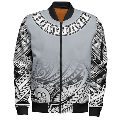 Hawaii Custom Personalised Bomber Jacket Polynesian Style Tattoo Design