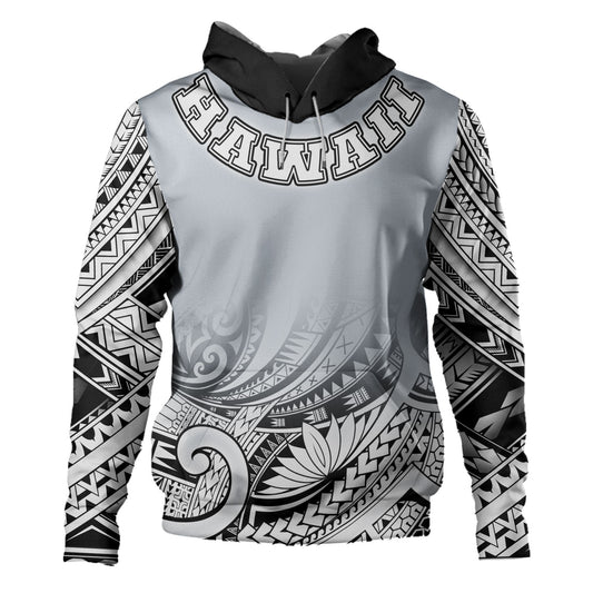 Hawaii Custom Personalised Hoodie Polynesian Style Tattoo Design