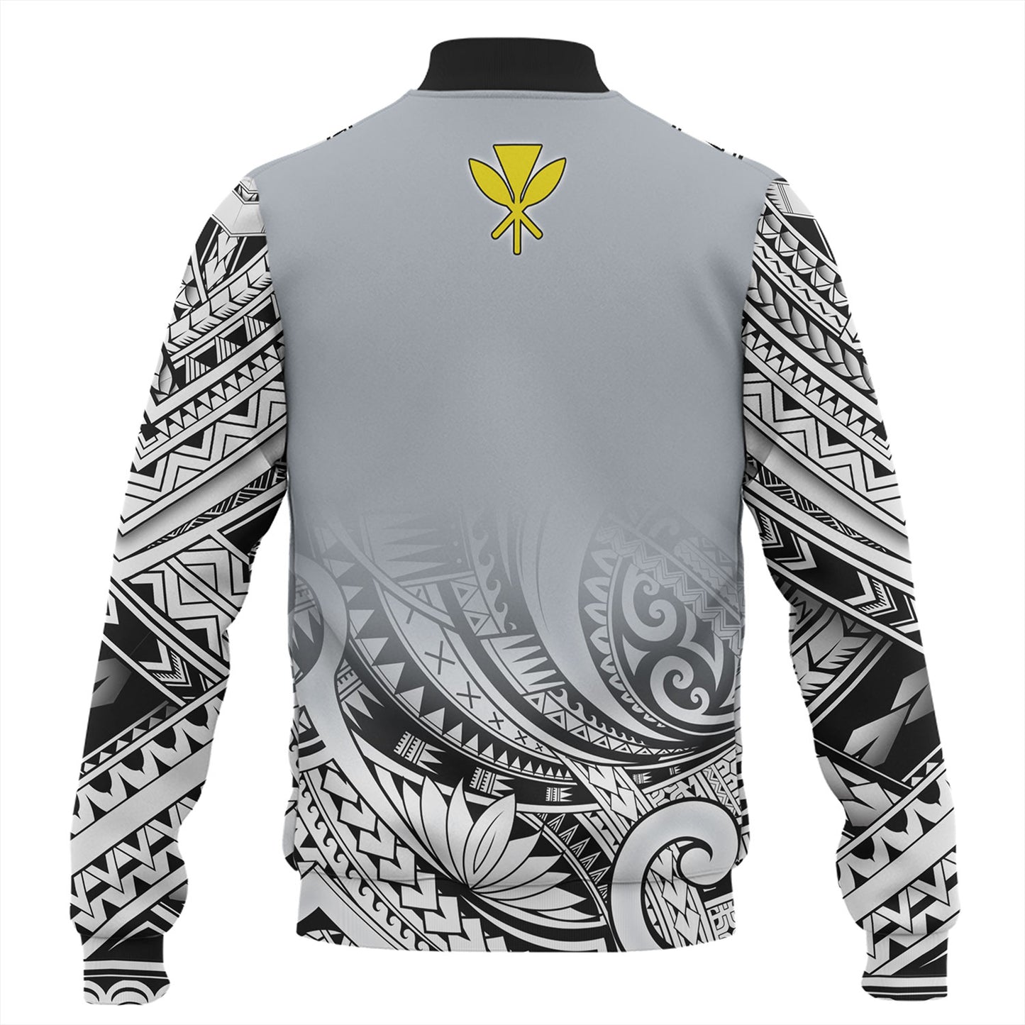 Hawaii Custom Personalised Baseball Jacket Polynesian Style Tattoo Design