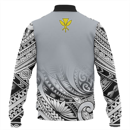 Hawaii Custom Personalised Baseball Jacket Polynesian Style Tattoo Design