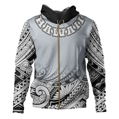 Hawaii Custom Personalised Hoodie Polynesian Style Tattoo Design
