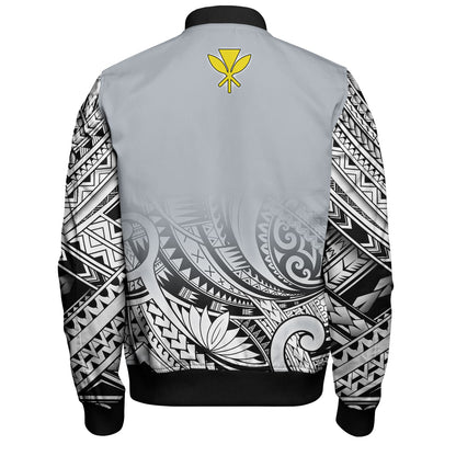 Hawaii Custom Personalised Bomber Jacket Polynesian Style Tattoo Design