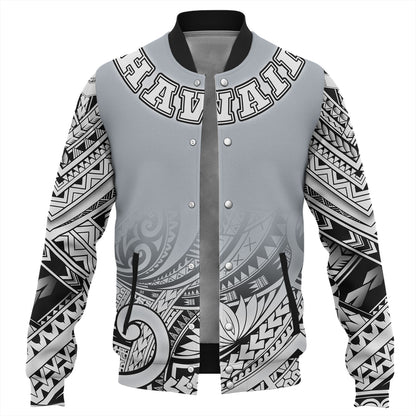 Hawaii Custom Personalised Baseball Jacket Polynesian Style Tattoo Design