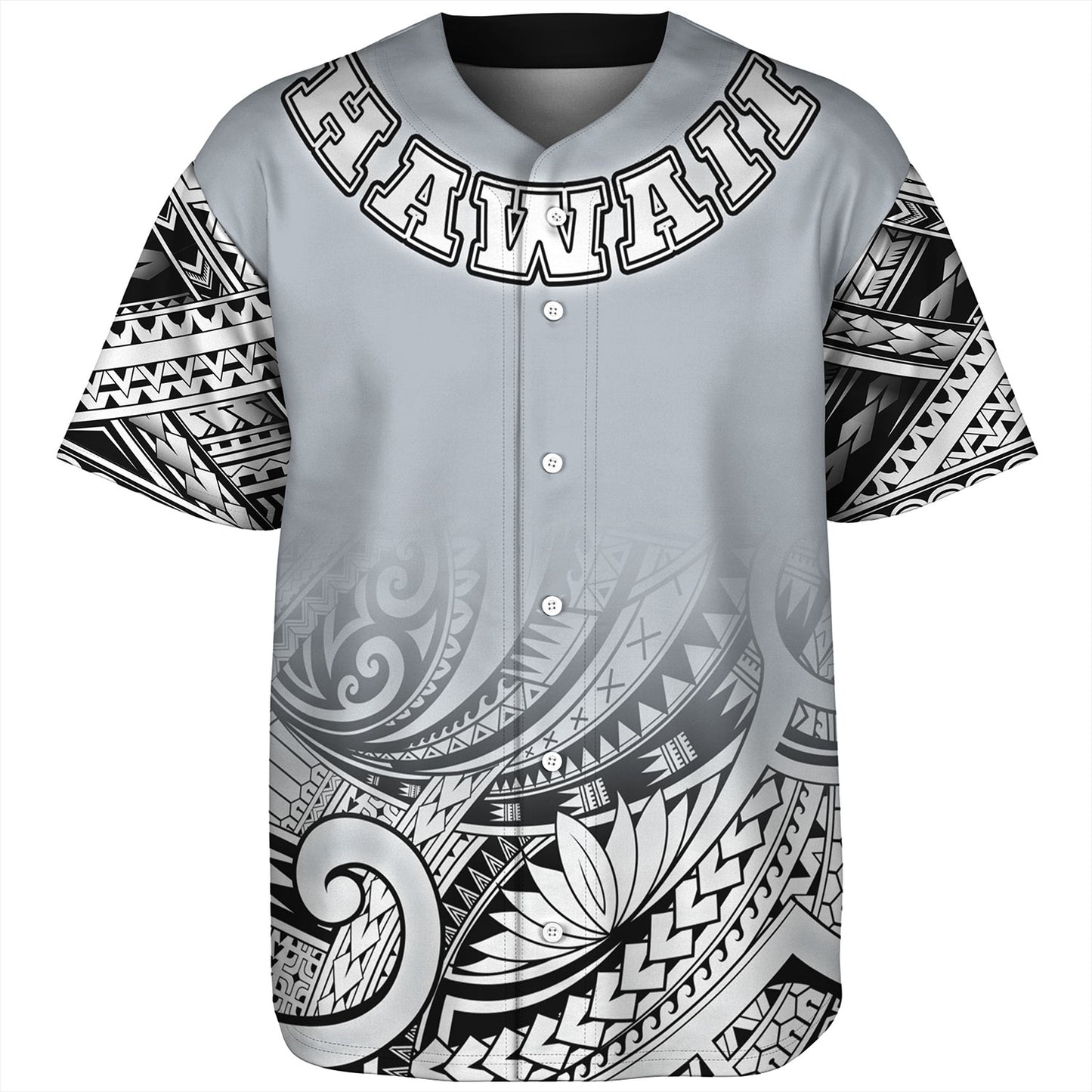 Hawaii Custom Personalised Baseball Shirt Polynesian Style Tattoo Design