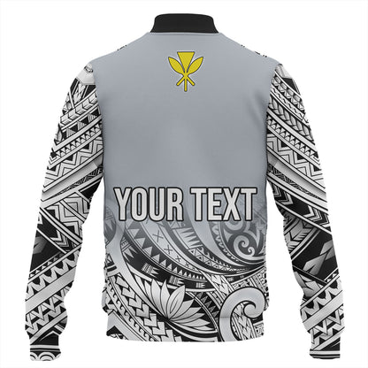 Hawaii Custom Personalised Baseball Jacket Polynesian Style Tattoo Design