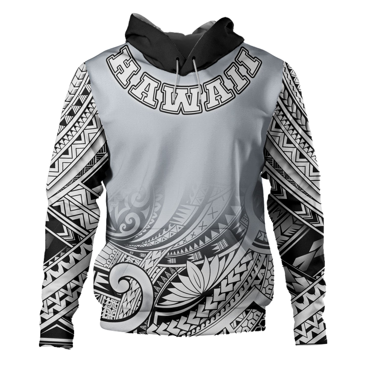 Hawaii Custom Personalised Hoodie Polynesian Style Tattoo Design