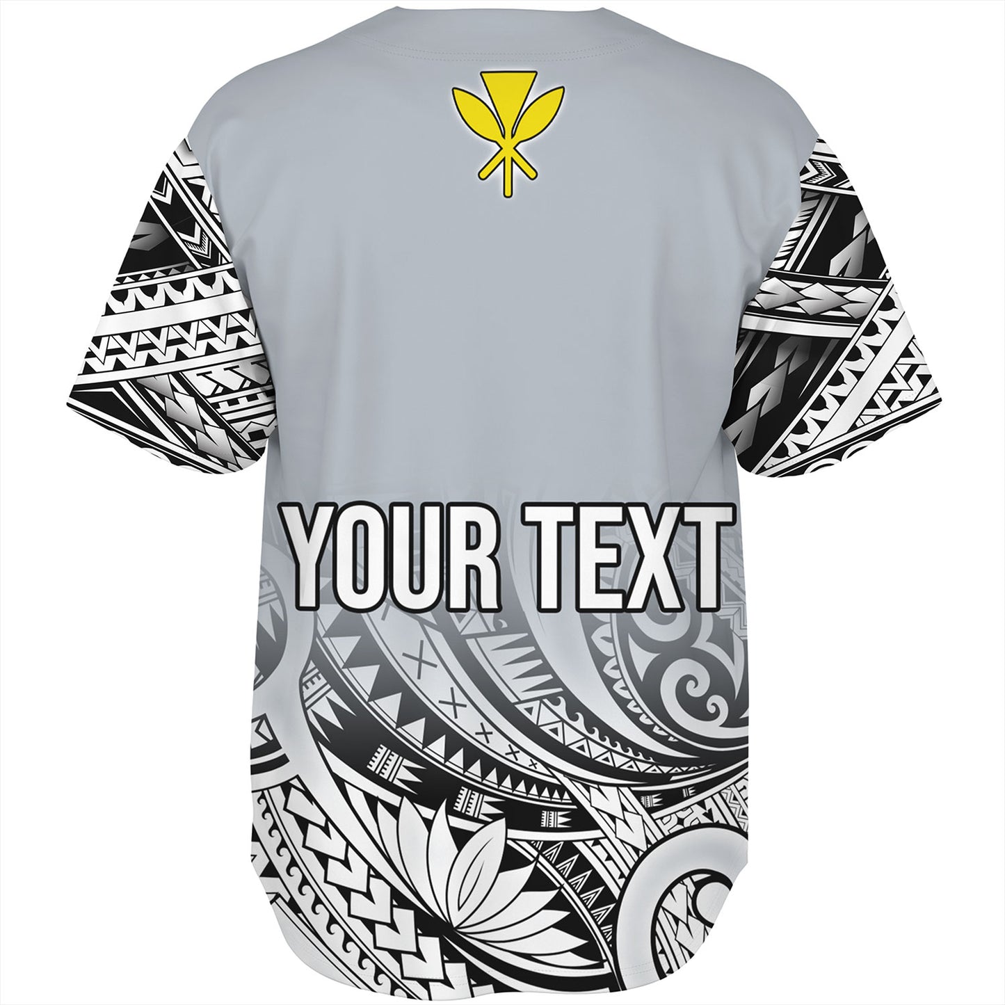 Hawaii Custom Personalised Baseball Shirt Polynesian Style Tattoo Design
