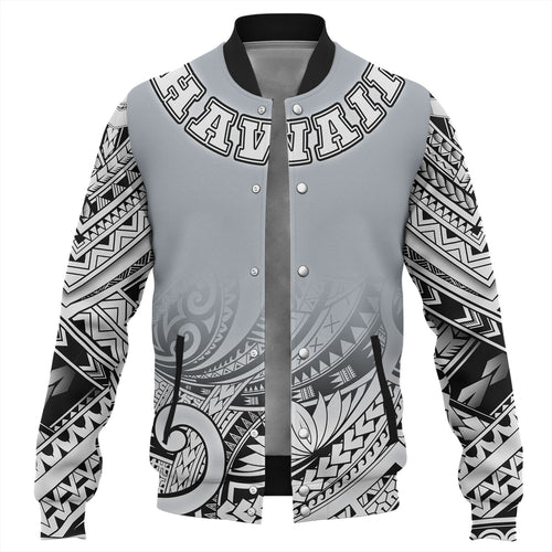 Hawaii Custom Personalised Baseball Jacket Polynesian Style Tattoo Design