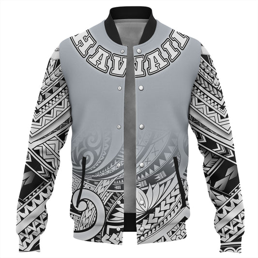 Hawaii Custom Personalised Baseball Jacket Polynesian Style Tattoo Design