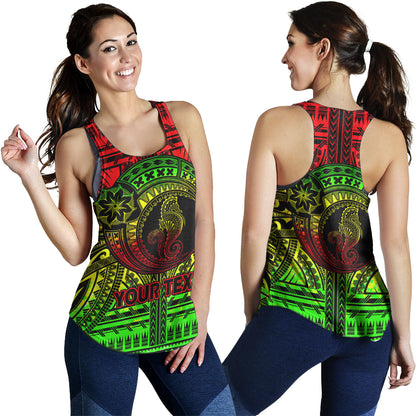 Hawaii Women Tank Custom Seahorse Polynesian Tattoo Reggae