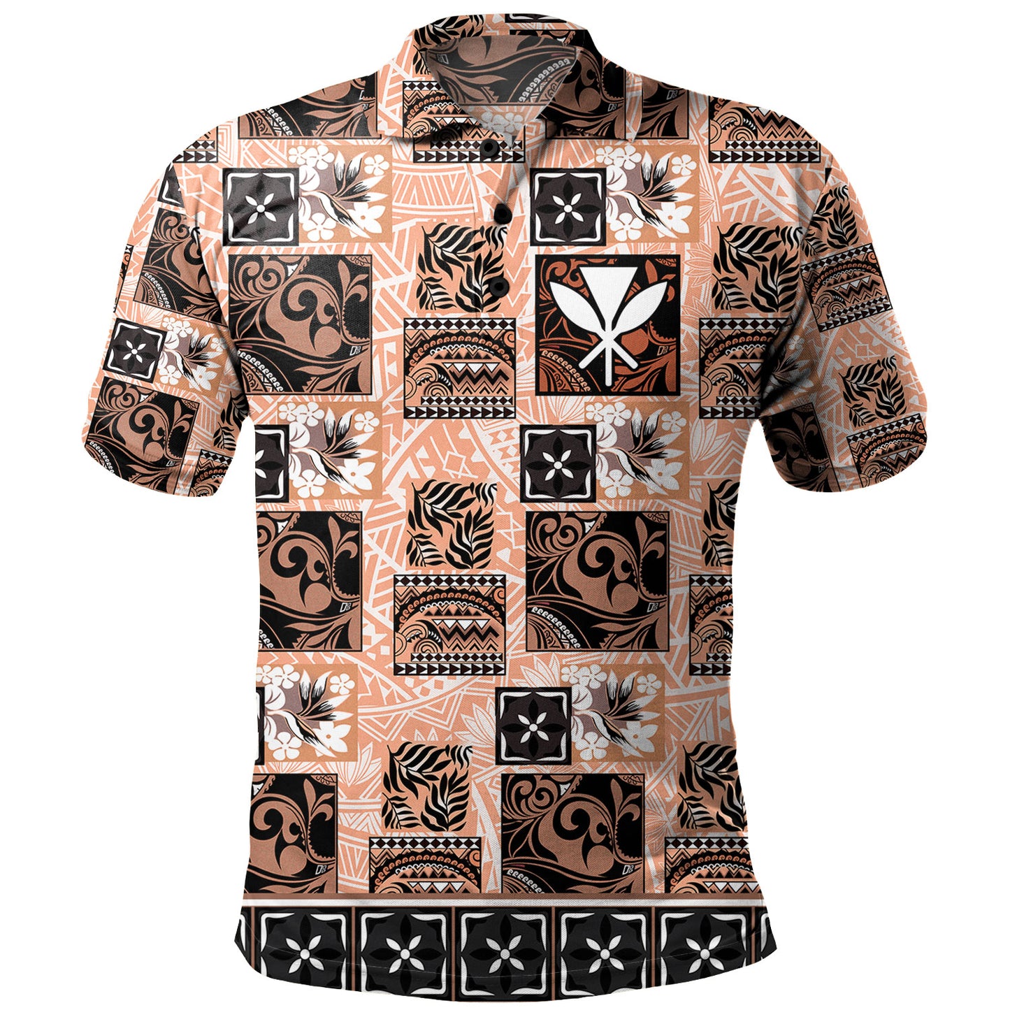 Hawaii Polo Shirt Traditional Hawaiian Floral Designs