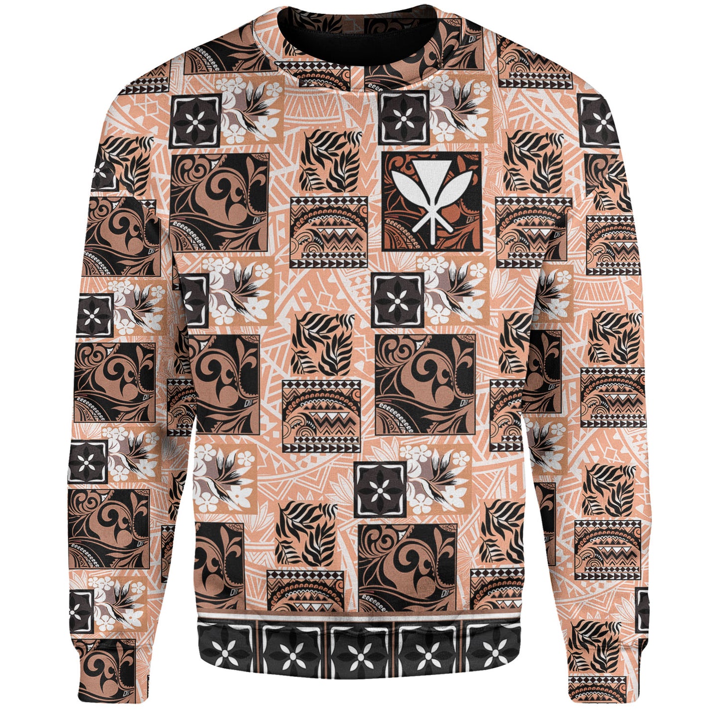 Hawaii Sweatshirt Traditional Hawaiian Floral Designs