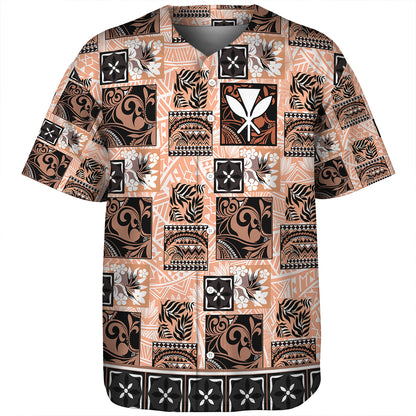 Hawaii Baseball Shirt Traditional Hawaiian Floral Designs