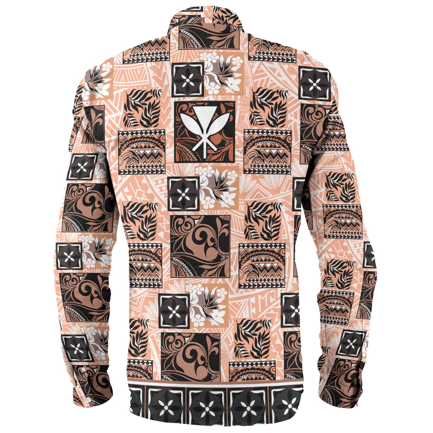 Hawaii Long Sleeve Shirt Traditional Hawaiian Floral Designs