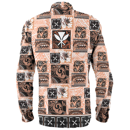 Hawaii Long Sleeve Shirt Traditional Hawaiian Floral Designs