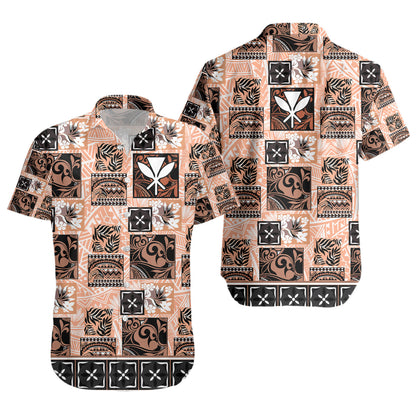 Hawaii Short Sleeve Shirt Traditional Hawaiian Floral Designs