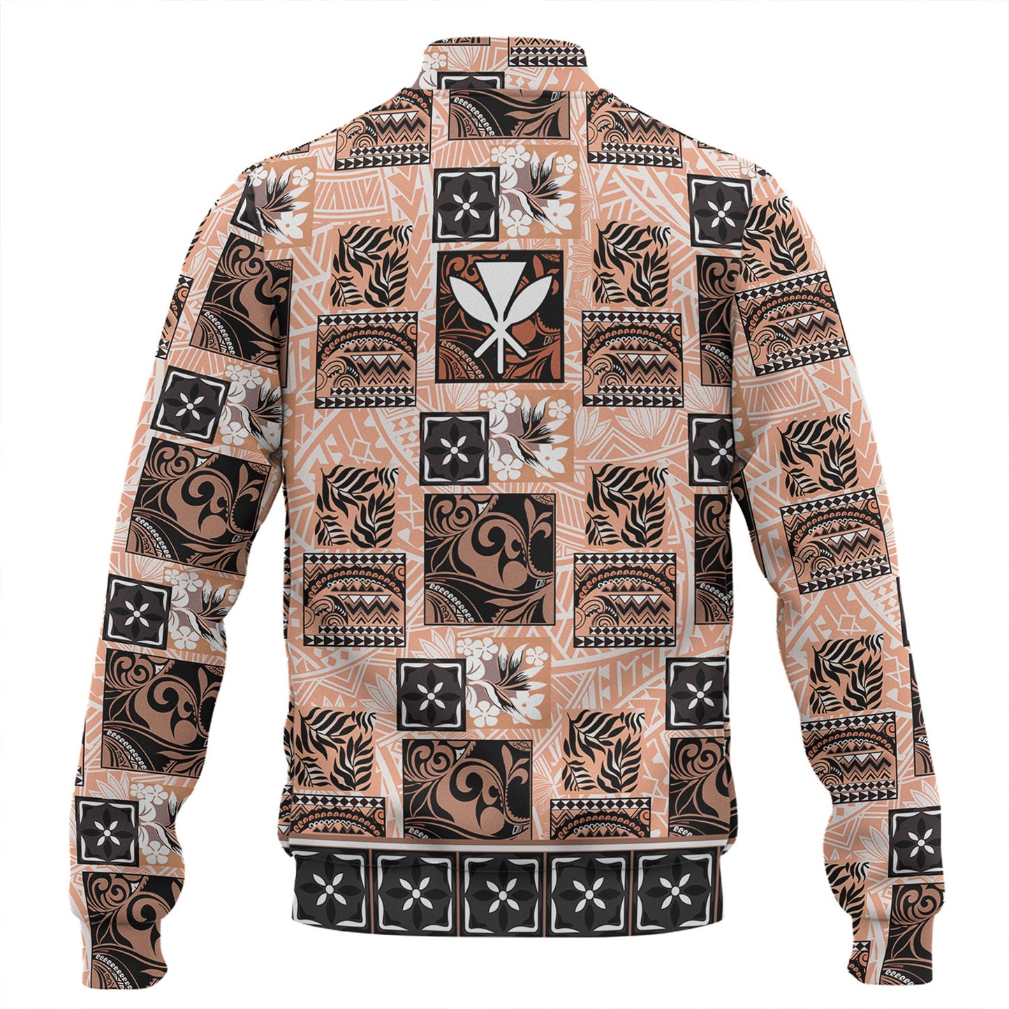 Hawaii Baseball Jacket Traditional Hawaiian Floral Designs