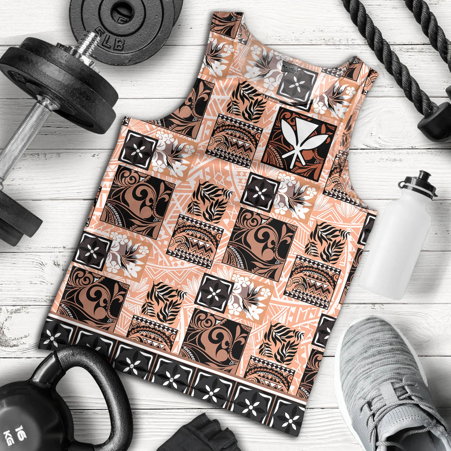 Hawaii Tank Top Traditional Hawaiian Floral Designs