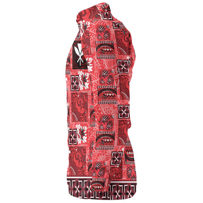 Hawaii Long Sleeve Shirt Traditional Hawaiian Floral Designs