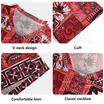 Hawaii Rugby Jersey Traditional Hawaiian Floral Designs