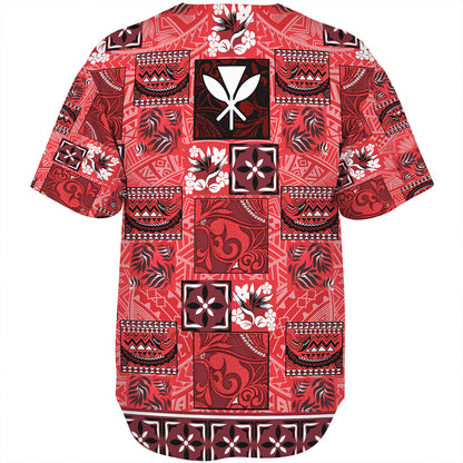Hawaii Baseball Shirt Traditional Hawaiian Floral Designs