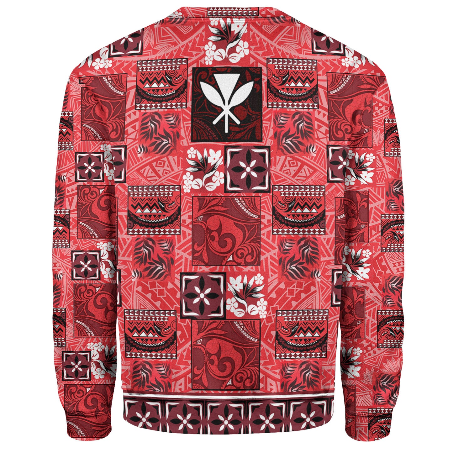 Hawaii Sweatshirt Traditional Hawaiian Floral Designs