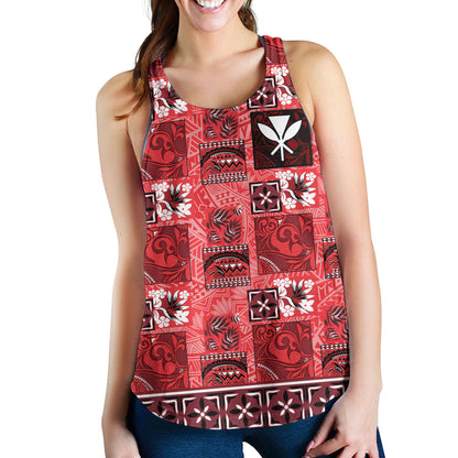 Hawaii Women Tank Traditional Hawaiian Floral Designs