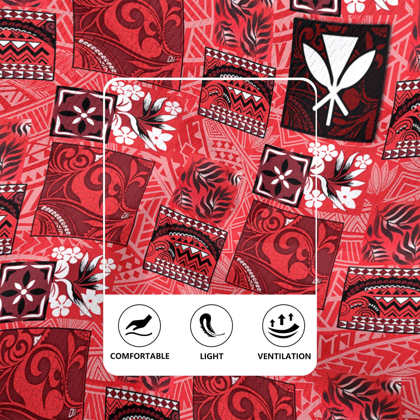 Hawaii Rugby Jersey Traditional Hawaiian Floral Designs