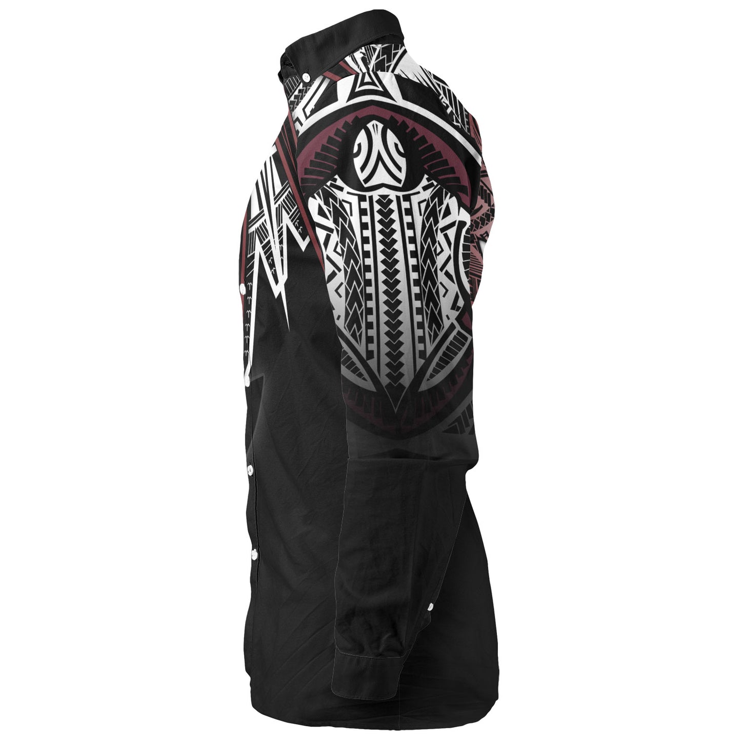 Hawaii Custom Personalised Long Sleeve Shirt Tribal Patterns Manta Ray Tatau Style