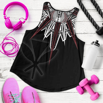 Hawaii Custom Personalised Women Tank Tribal Patterns Manta Ray Tatau Style