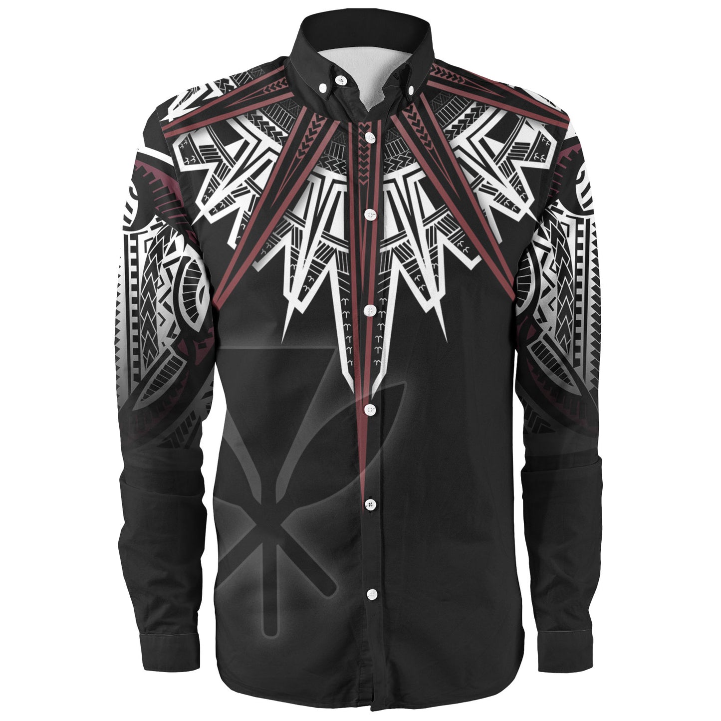 Hawaii Custom Personalised Long Sleeve Shirt Tribal Patterns Manta Ray Tatau Style