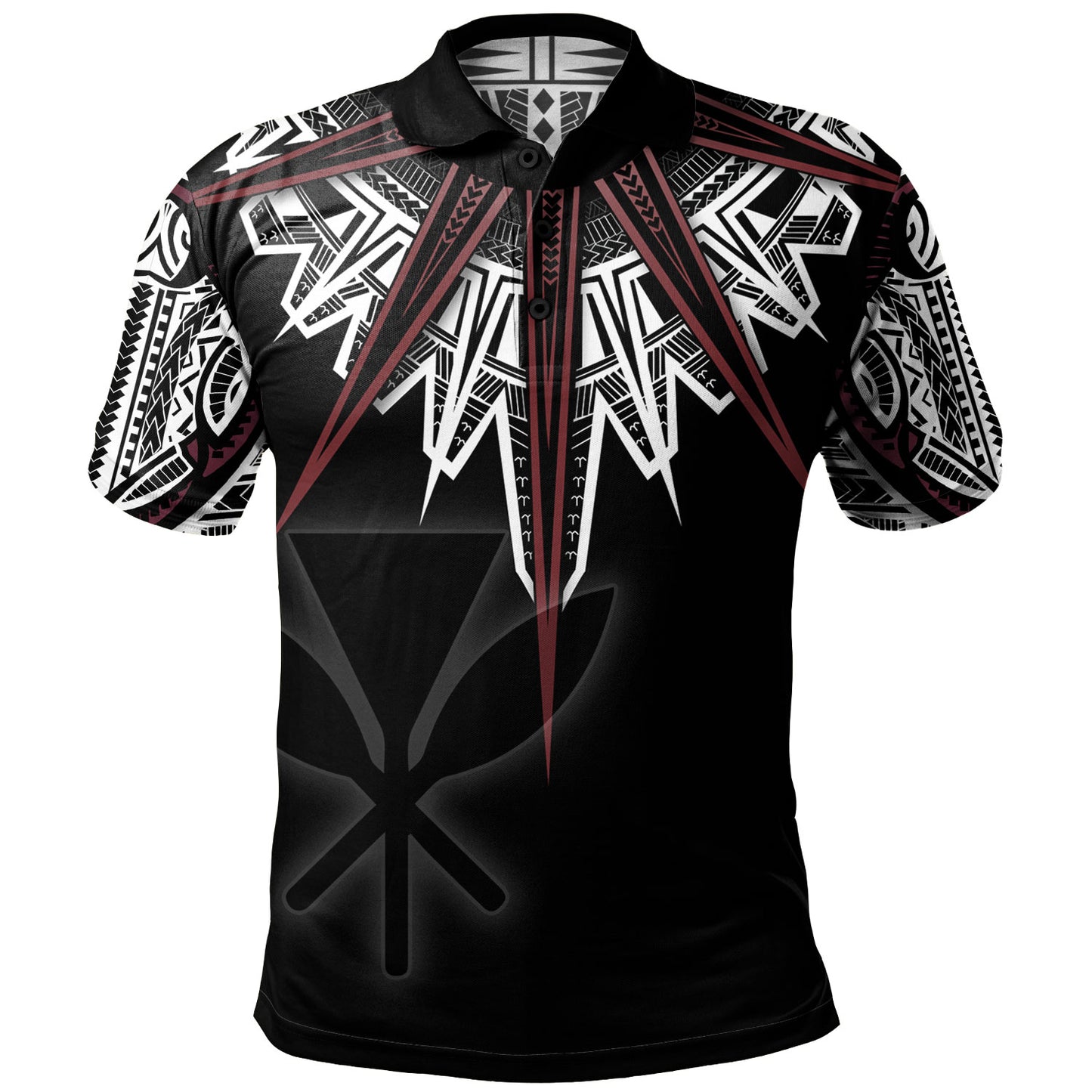 Hawaii Custom Personalised Polo Shirt Tribal Patterns Manta Ray Tatau Style