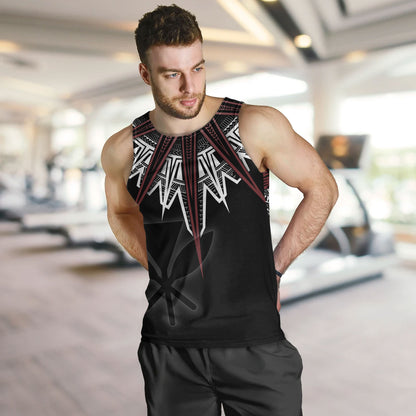 Hawaii Custom Personalised Tank Top Tribal Patterns Manta Ray Tatau Style