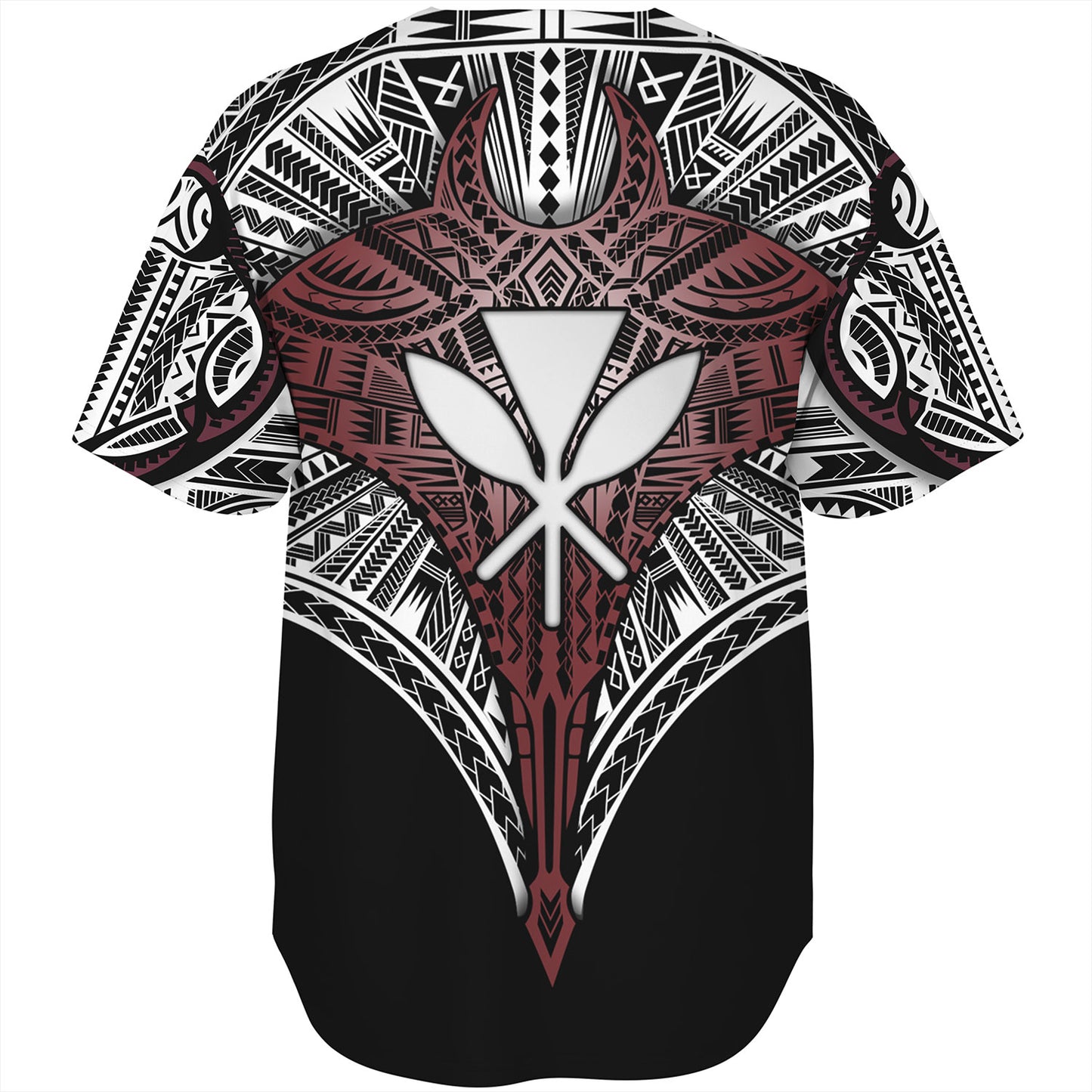 Hawaii Custom Personalised Baseball Shirt Tribal Patterns Manta Ray Tatau Style