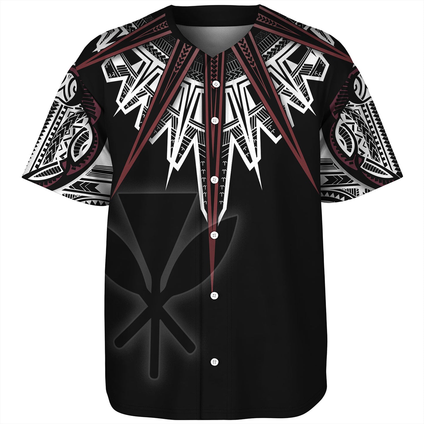 Hawaii Custom Personalised Baseball Shirt Tribal Patterns Manta Ray Tatau Style
