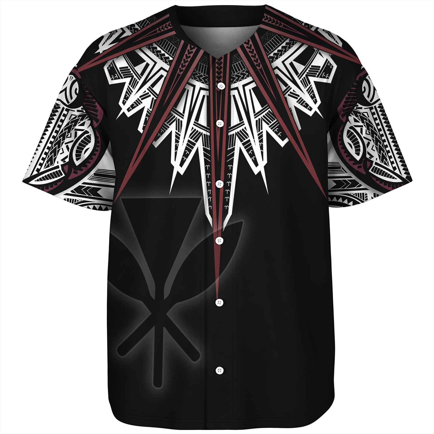 Hawaii Custom Personalised Baseball Shirt Tribal Patterns Manta Ray Tatau Style