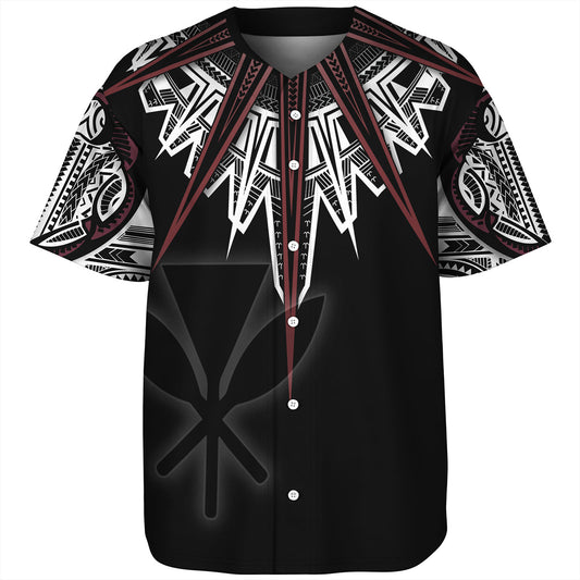 Hawaii Custom Personalised Baseball Shirt Tribal Patterns Manta Ray Tatau Style
