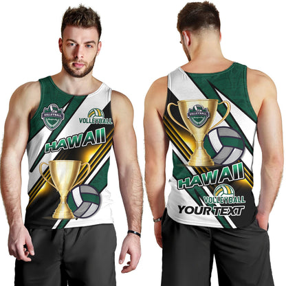 Hawaii Tank Top Custom Volleyball Cup Championship Hawaii Polynesian Patterns