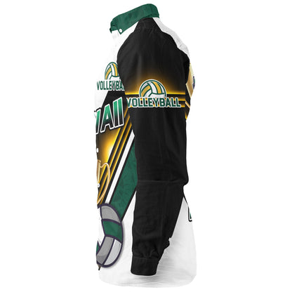 Hawaii Long Sleeve Shirt Custom Volleyball Cup Championship Hawaii Polynesian Patterns