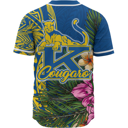 Hawaii Custom Personalised Baseball Shirt - Henry J. Kaiser High School Hawaiian Flowers Wing Patterns