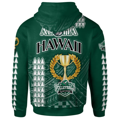 Hawaii Custom Personalised Hoodie - Aloha Hawaii Volleyball Cup