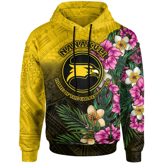 Hawaii Custom Personalised Hoodie - Nanakuli High and Intermediate School Hawaiian Tropical Flowers