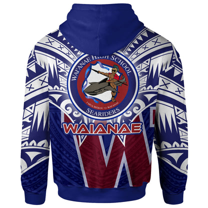Hawaii Custom Personalised Hoodie - Waianae High School Hawaiian Patterns