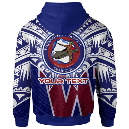 Hawaii Custom Personalised Hoodie - Waianae High School Hawaiian Patterns
