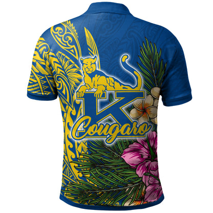 Hawaii Custom Personalised Polo Shirt - Henry J. Kaiser High School Hawaiian Flowers Wing Patterns