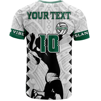 Hawaii Custom Personalised T-Shirt - Hawaii Island Vibe Women Volleyball Team Supporter Polynesian Tattoo