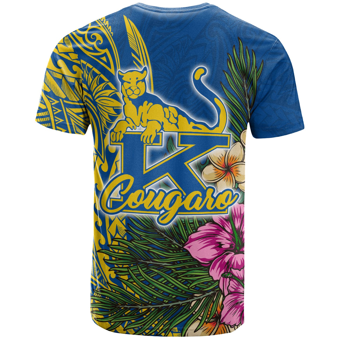 Hawaii Custom Personalised T-Shirt - Henry J. Kaiser High School Hawaiian Flowers Wing Patterns