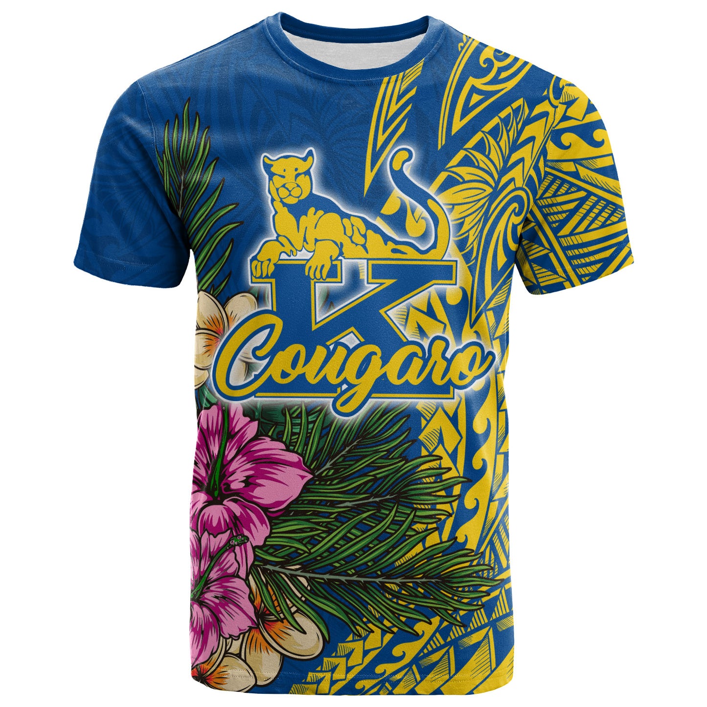 Hawaii Custom Personalised T-Shirt - Henry J. Kaiser High School Hawaiian Flowers Wing Patterns