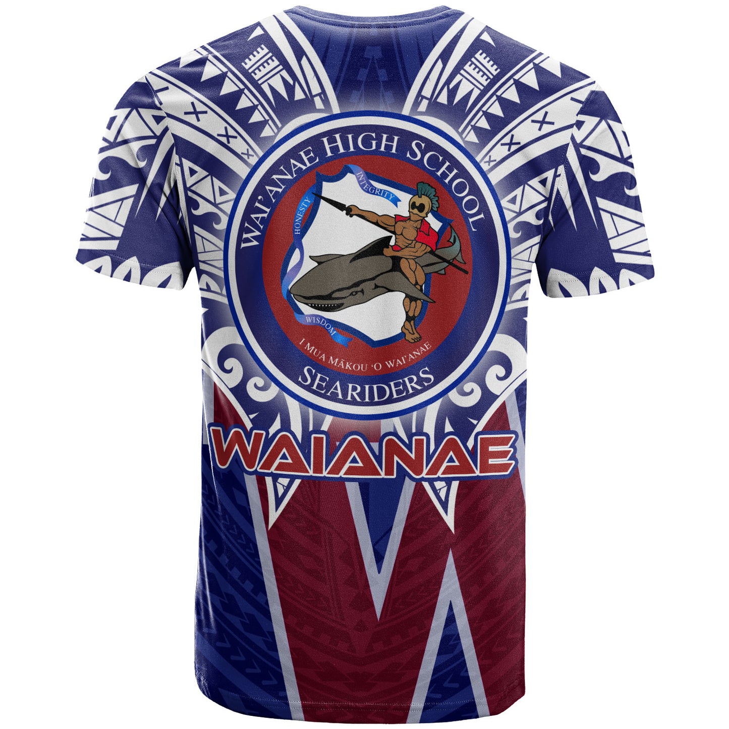 Hawaii Custom Personalised T-Shirt - Waianae High School Hawaiian Patterns
