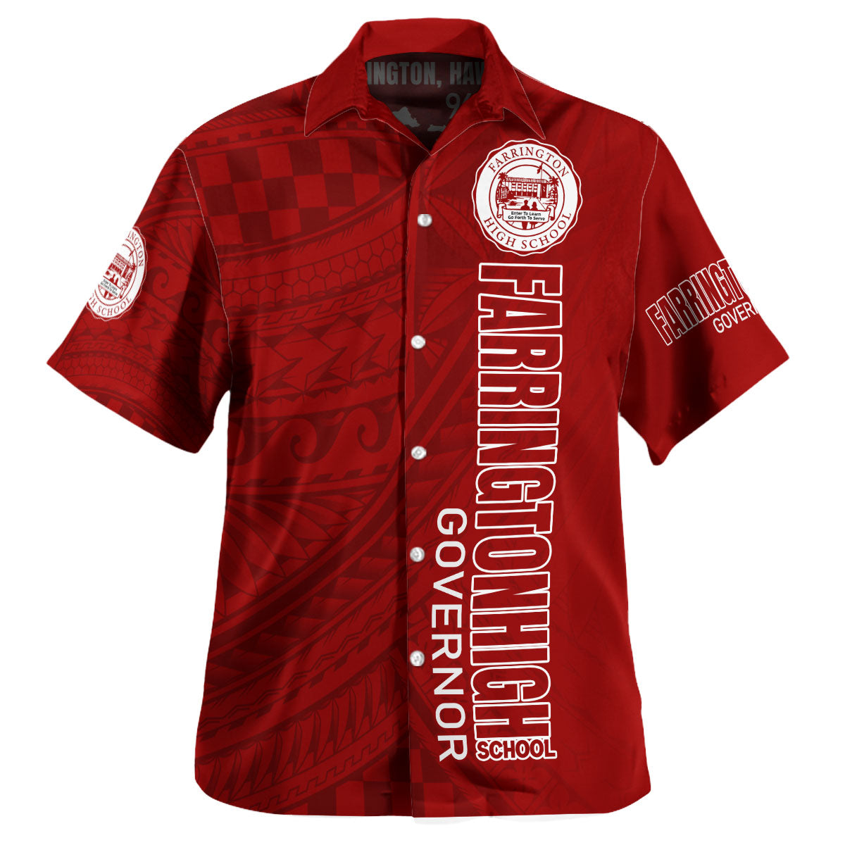 Hawaii Farrington High School Hawaiian Shirt - Governor Hawaii Patterns